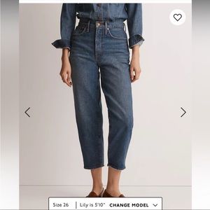 Madewell Balloon Jeans in Ellisboro Wash